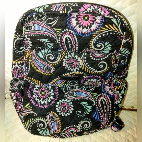 Vera Bradley: Bundle Of 2 Retired Backpacks, Blue Bayou + Bandana Swirl